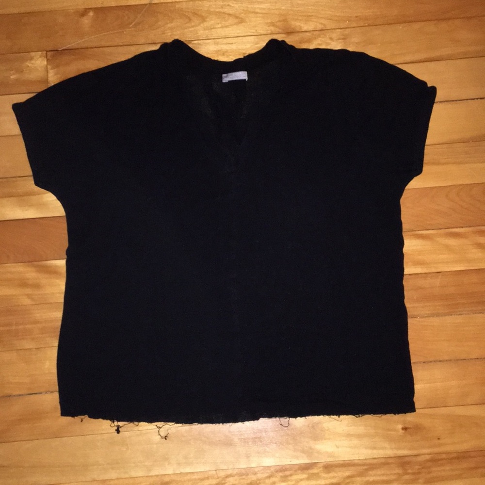 🚨 LAST CHANCE Zara Black Stretch T-Shirt Sz M🚧